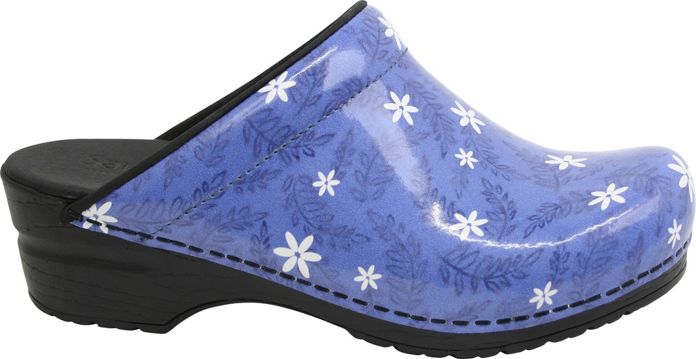 Sanita | Isalena Mule Clog | Original Handmade Flexible Leather Clog for Women | Maximum stability | Anatomical shaped footbed with soft foam | Zwart | 35 EU