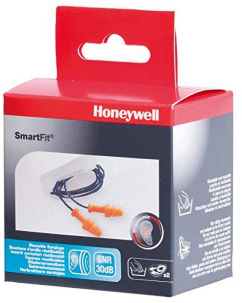 Honeywell Mehrfach verwendbare Gehörschutztöpsel - Blisterpackung (PSS 1030273) Smartfit Corded PSS