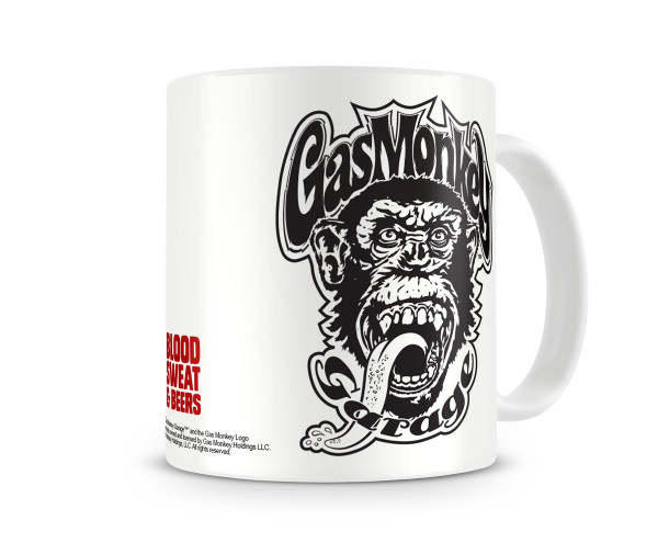 Gas Monkey Garage Kaffeebecher Blood, Sweat & Beer White