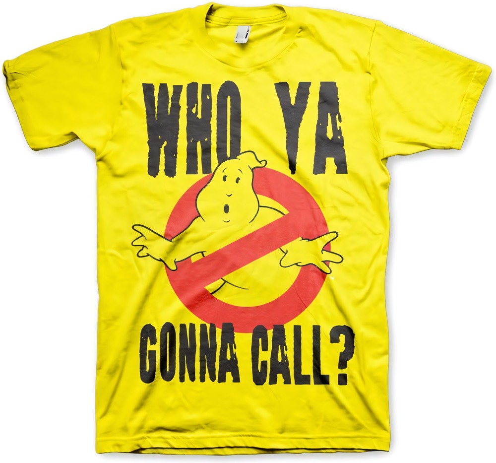 Ghostbusters Who Ya Gonna Call? T-Shirt Gelb - Herren / Unisex