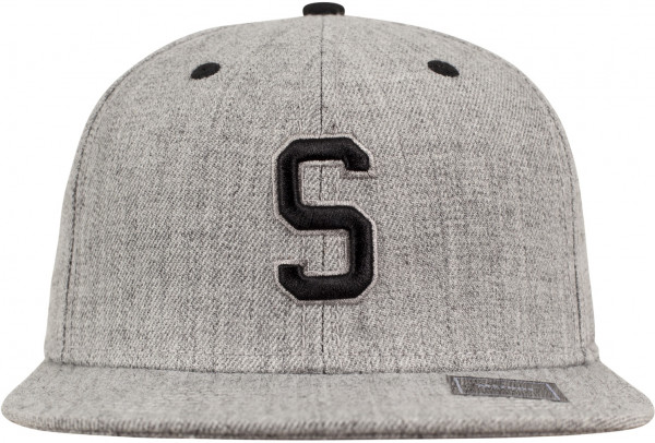 MSTRDS Cap S Letter Snapback Heather Grey