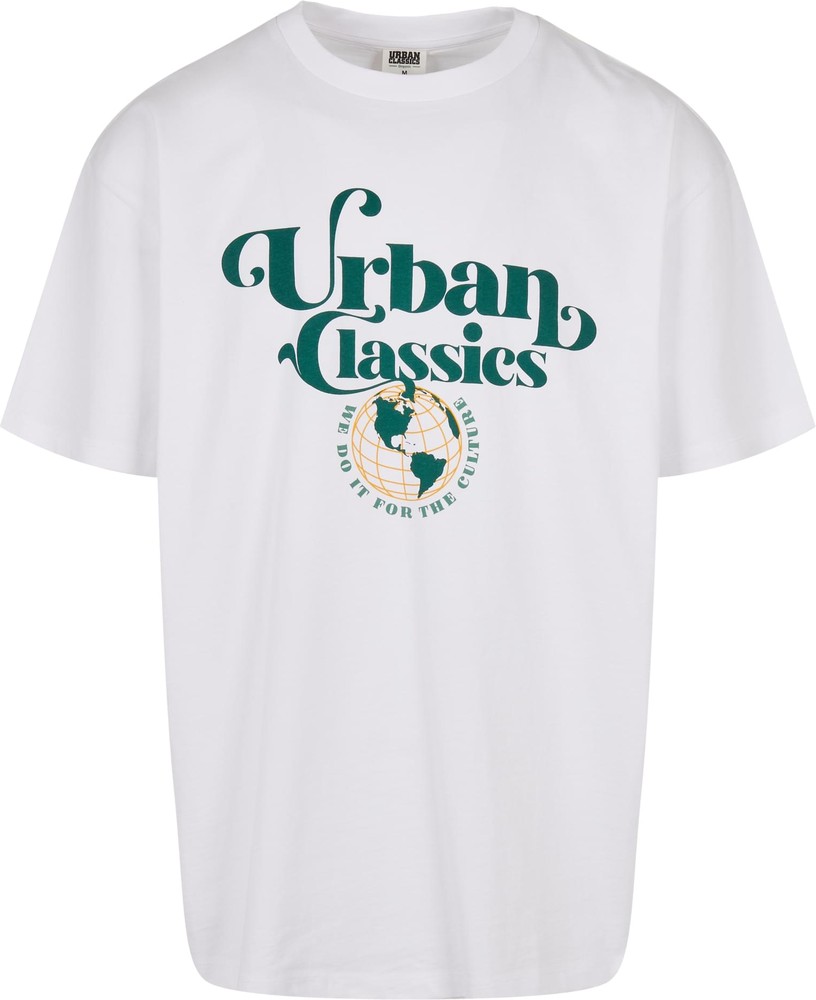 Urban Classics Organic Globe Logo Tee Weiß - Herren / Unisex