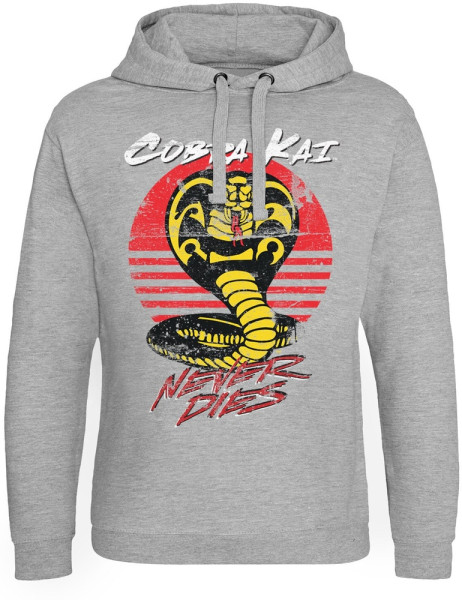 Cobra Kai Never Dies Epic Hoodie Heather-Grey