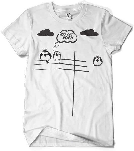 Hybris He's Got WiFi T-Shirt White