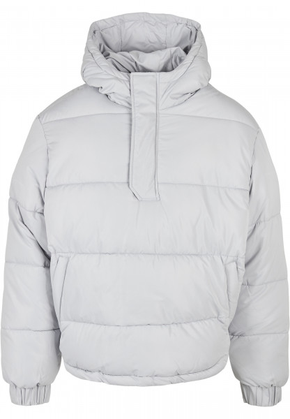 Urban Classics Hoodie Hooded Cropped Pull Over Jacket lightasphalt