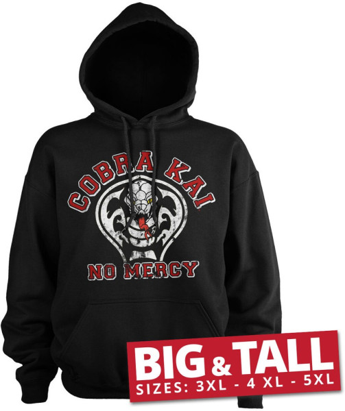 Cobra Kai No Mercy Big & Tall Hoodie Black