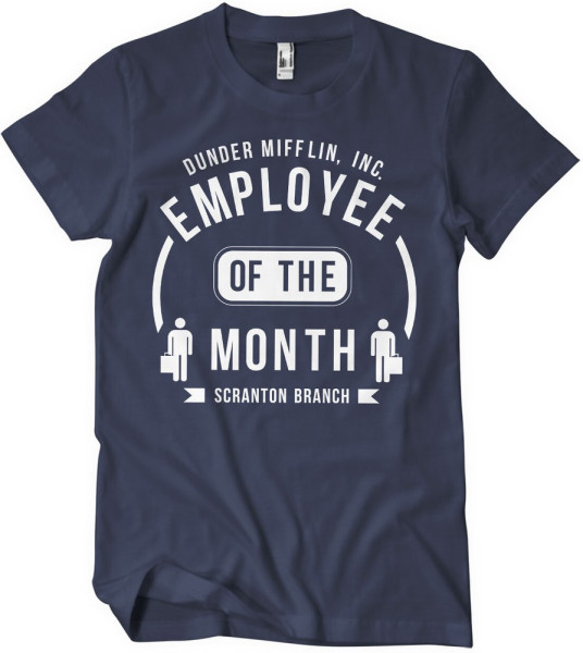 The Office Dunder Mifflin Employee Of The Month T-Shirt Navy