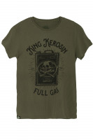 King Kerosin T-Shirt Full Gas Watercolour Olive