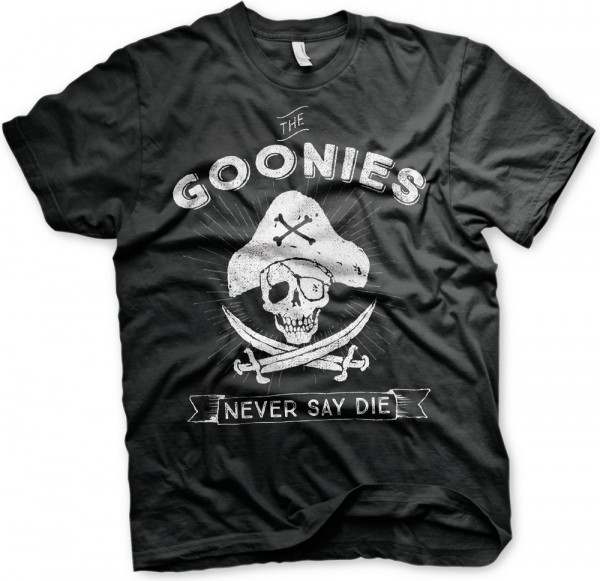 The Goonies Never Say Die T-Shirt Black