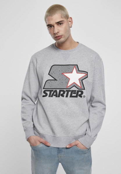Starter Black Label Pullover Starter Multicolored Logo Sweat Crewneck Heather Grey