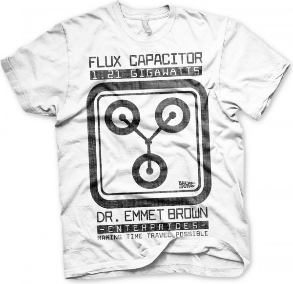 Back to the Future Flux Capacitor T-Shirt White