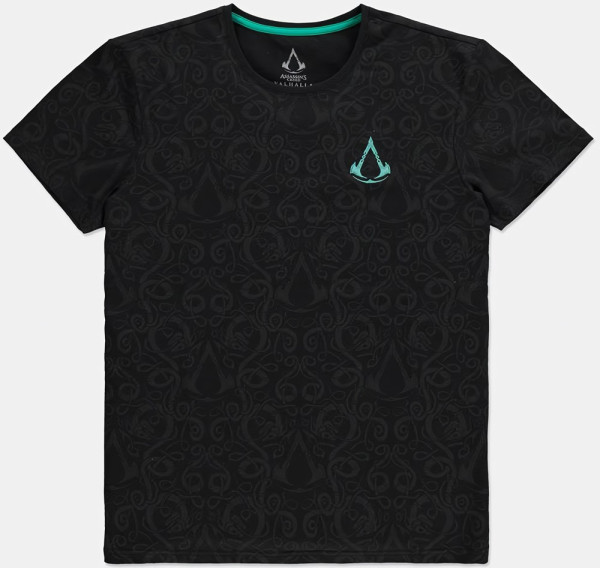 Assassin's Creed Valhalla - Nordic AOP - Men's T-Shirt Black