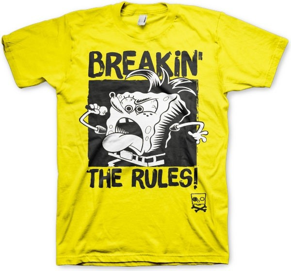 SpongeBob SquarePants Breakin' The Rules T-Shirt Yellow