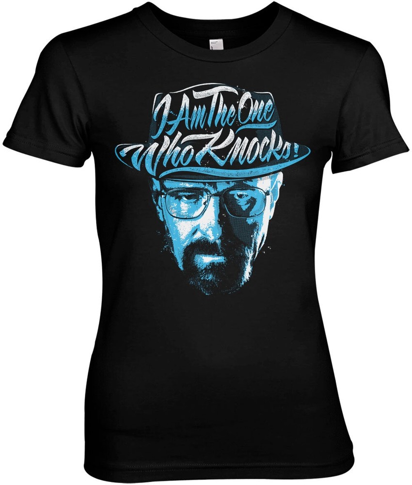 Breaking Bad I Am The One Who Knocks Girly Tee Damen T-Shirt Schwarz - Damen