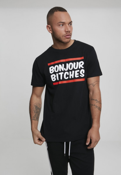 Mister Tee T-Shirt Bonjour Tee Black