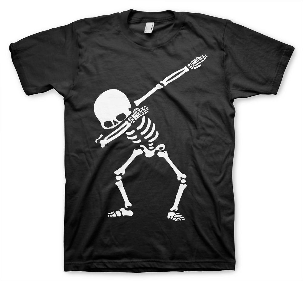 Tokigt Dabbing Skeleton T-Shirt SH-1-15760-H2-14 - Herren / Unisex