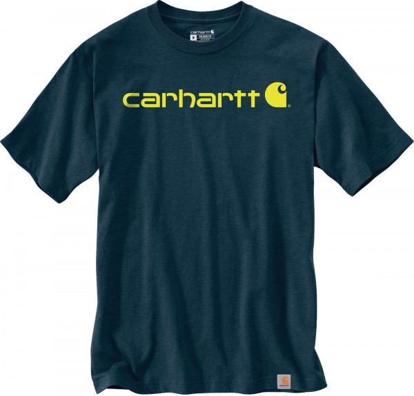 Carhartt Core Logo T-Shirt S/S Night Blue Heather