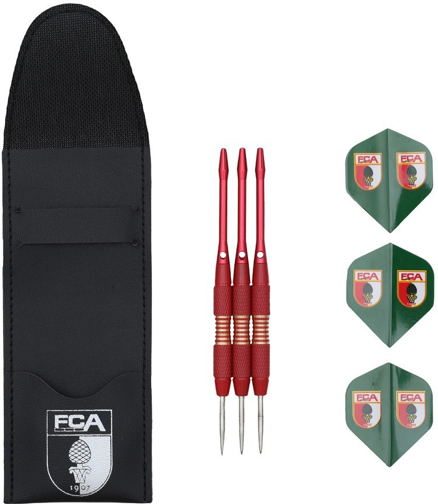 FC Augsburg Dartpfeile Mit Etui 3023414 - Herren / Unisex