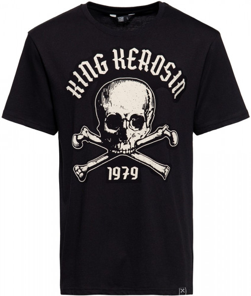 King Kerosin Classic T-Shirt KKU21003 Schwarz