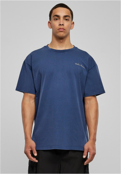 Urban Classics T-Shirt Oversized Small Embroidery Tee Spaceblue