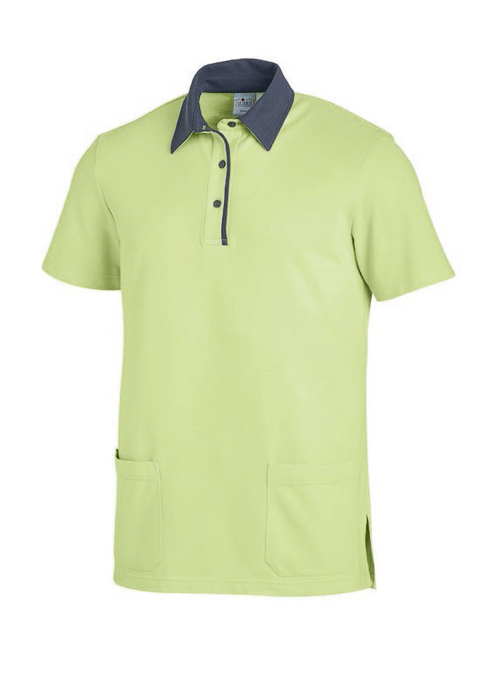 Leiber Polo-Shirt 08/2743/18712 Hellgrün/Grau - Herren / Unisex