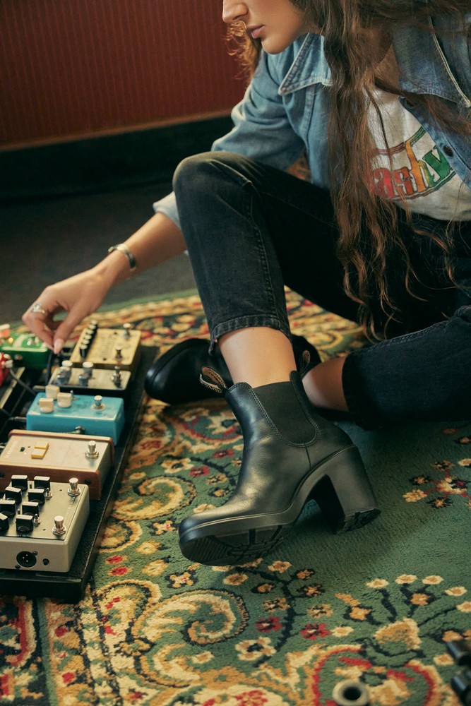 Blundstone Damen Stiefel Boot #2365 Schwarz Leather (Women's High Heeled) - Damen