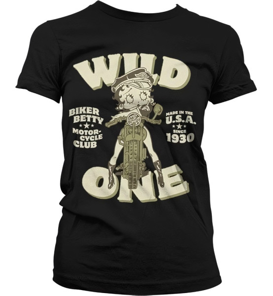 Betty Boop MC Club Girly T-Shirt Damen Black