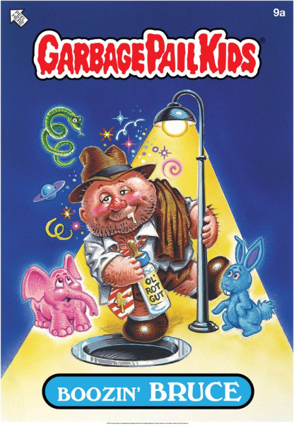 Garbage Pail Kids Boozin' Bruce Poster 50x70 cm Multicolor