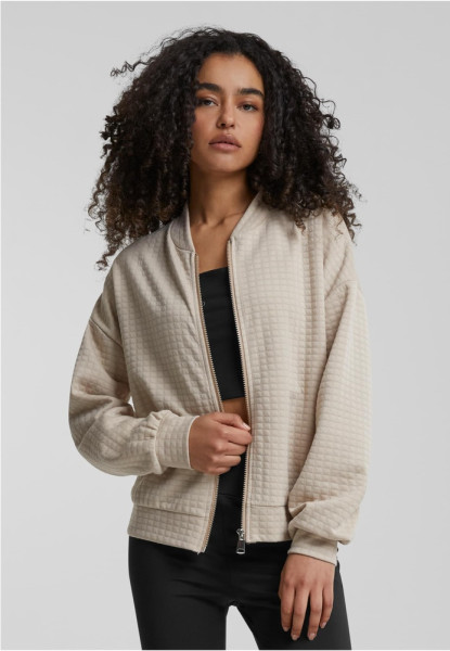 Cloud5ive Damen Damen Blouson Bomberjacke mit Diamant Stitching 24016024