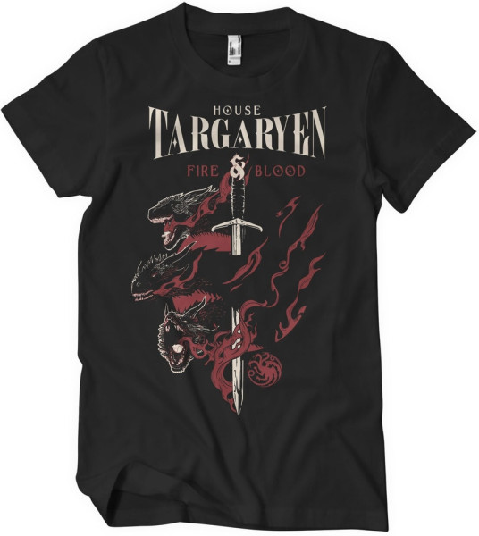 Game of Thrones T-Shirt House Targaryen T-Shirt WB-1-GOT004-H38-4
