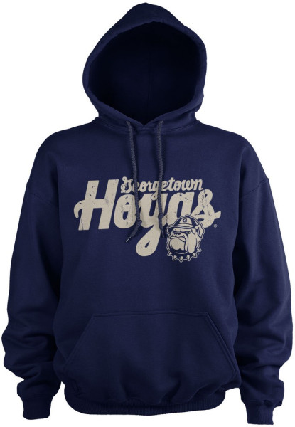 University Of Georgetown Washed Hoyas Hoodie Navy