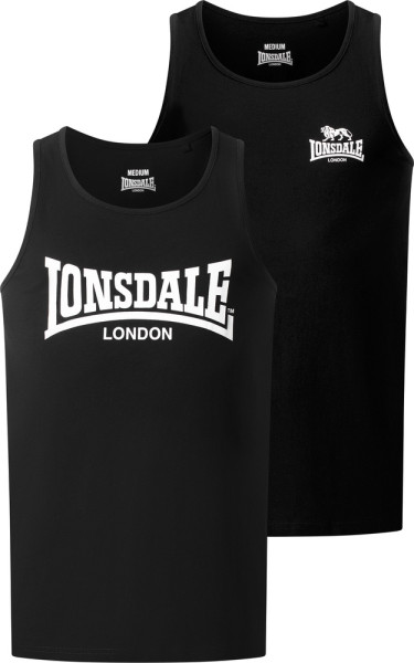 Lonsdale Tughall Singlet Normale Passform Doppelpack 117832