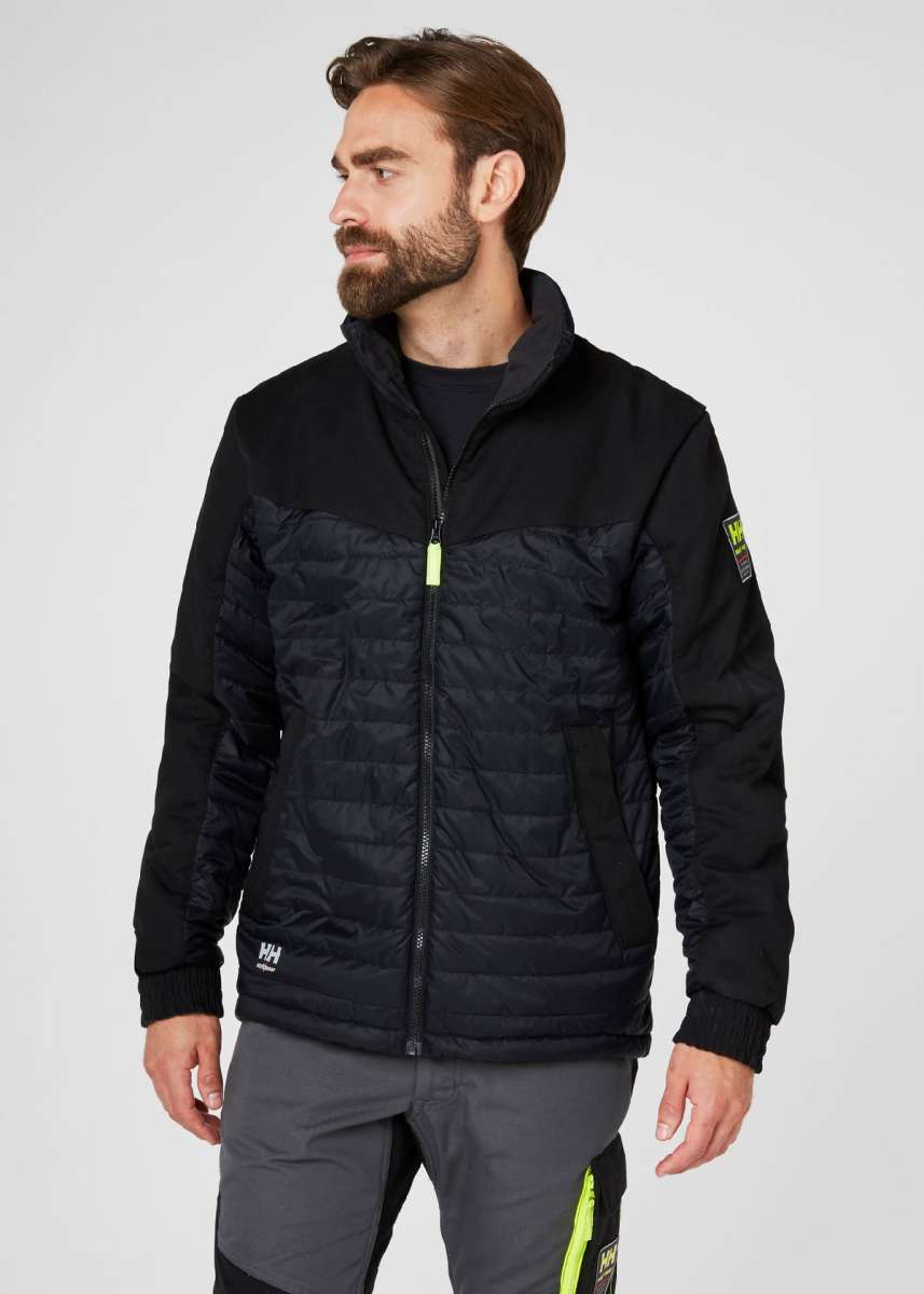 Helly Hansen Jacke 73251 Aker Insulated Jacket 990 Black Jackets Coats Men s Clothing Workwear kustom kult