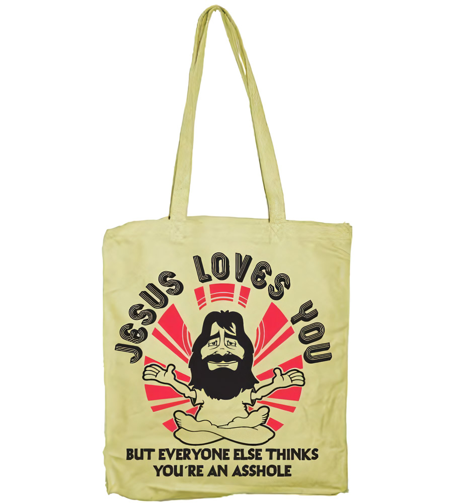 Hybris Jesus Loves You But Everybody Else Tote Bag SH-4-15106-H11-7 - Herren / Unisex