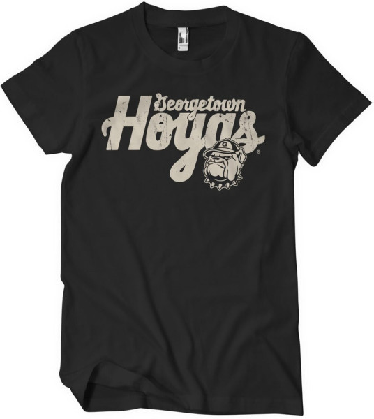 University Of Georgetown Washed Hoyas T-Shirt Black