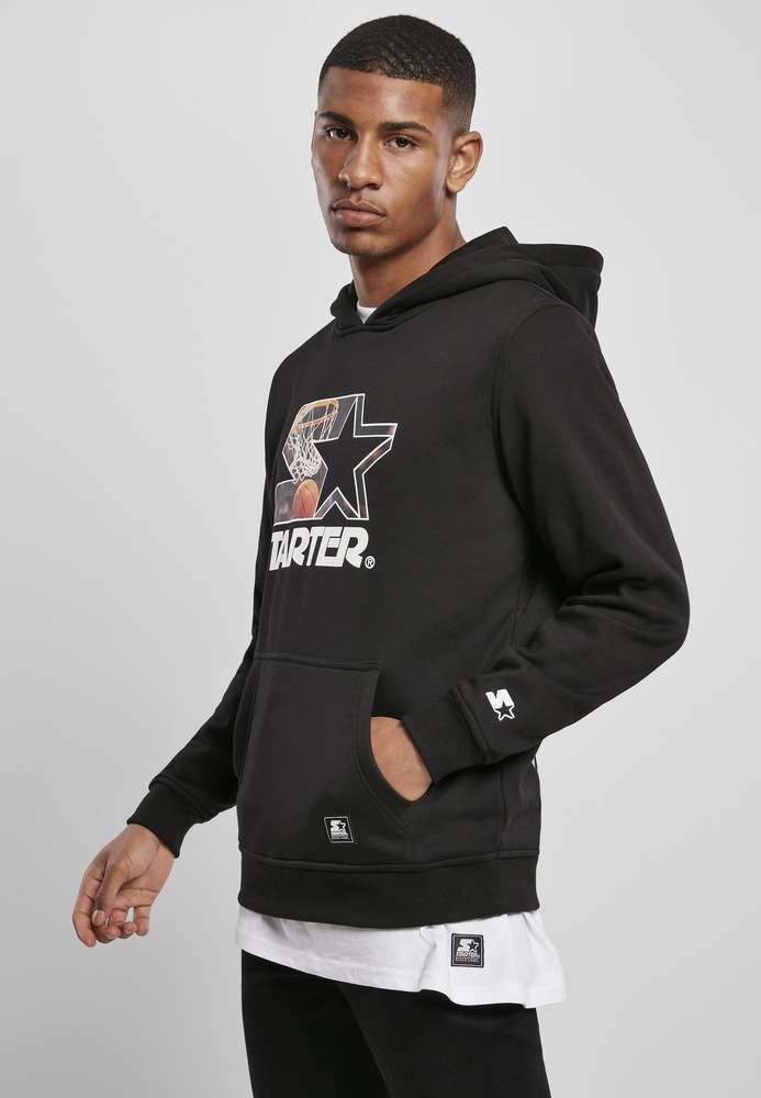 Starter Black Label Hoodie/trui -L- The Classic Logo Olijfgroen - View #7