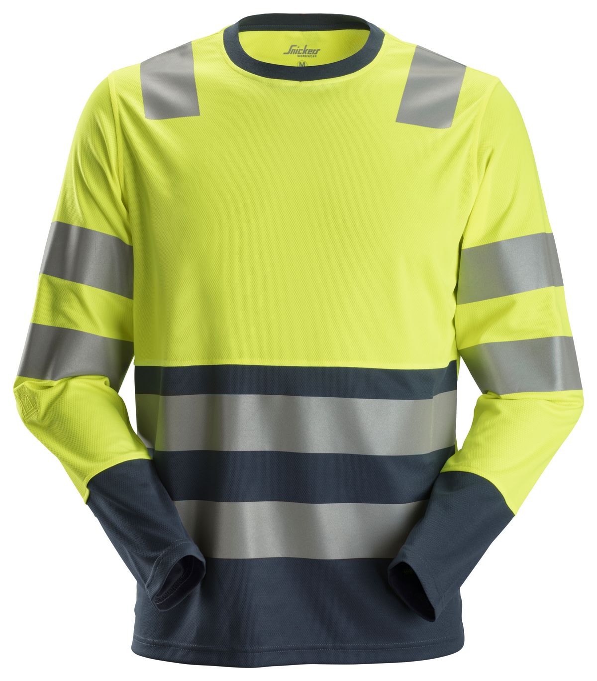 Snickers AllroundWork Hi-Vis Hemd, Kl. 2, EN 20471 HV-Gelb-Blau - Herren / Unisex