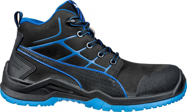 Puma Safety Sicherheitsschuh Krypton Blue Mid S3 ESD SRC Schwarz-Blau