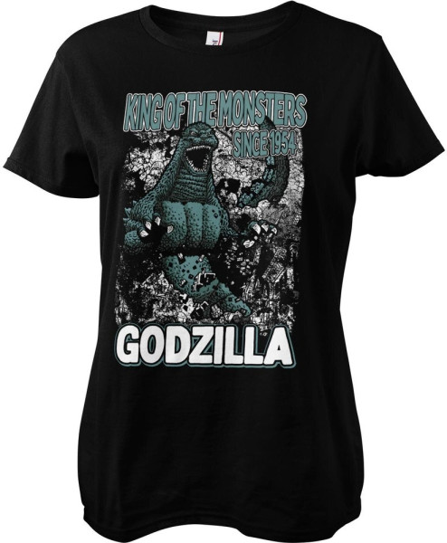 Godzilla Since 1954 Girly Tee Damen T-Shirt Black