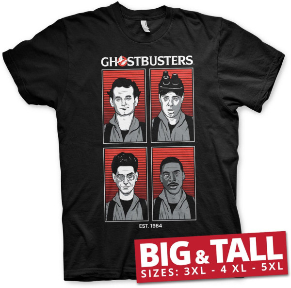 Ghostbusters Original Team Big & Tall T-Shirt Black