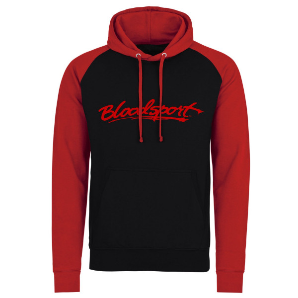 Bloodsport Logo Baseball Hoodie Black-Red