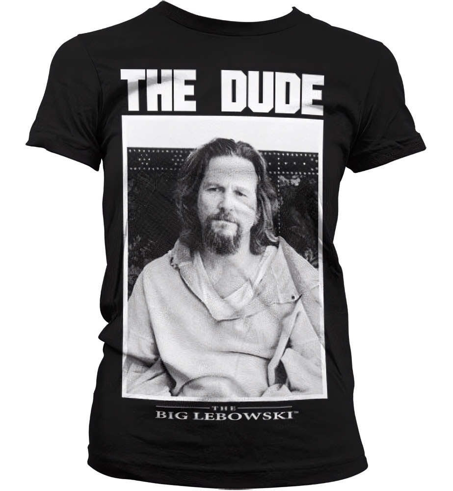 The Big Lebowski The Dude Girly T-Shirt Damen Schwarz - Damen