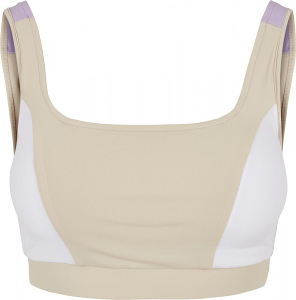 Urban Classics Damen Ladies Color Block Bra Softseagrass/White/Lilac