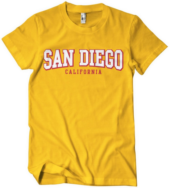 San Diego California T-Shirt Gold