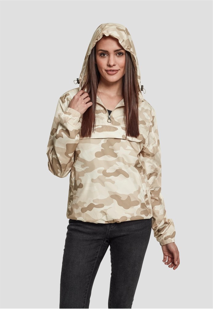 Urban Classics Damen Ladies Camo Pull Over Jacke - Damen