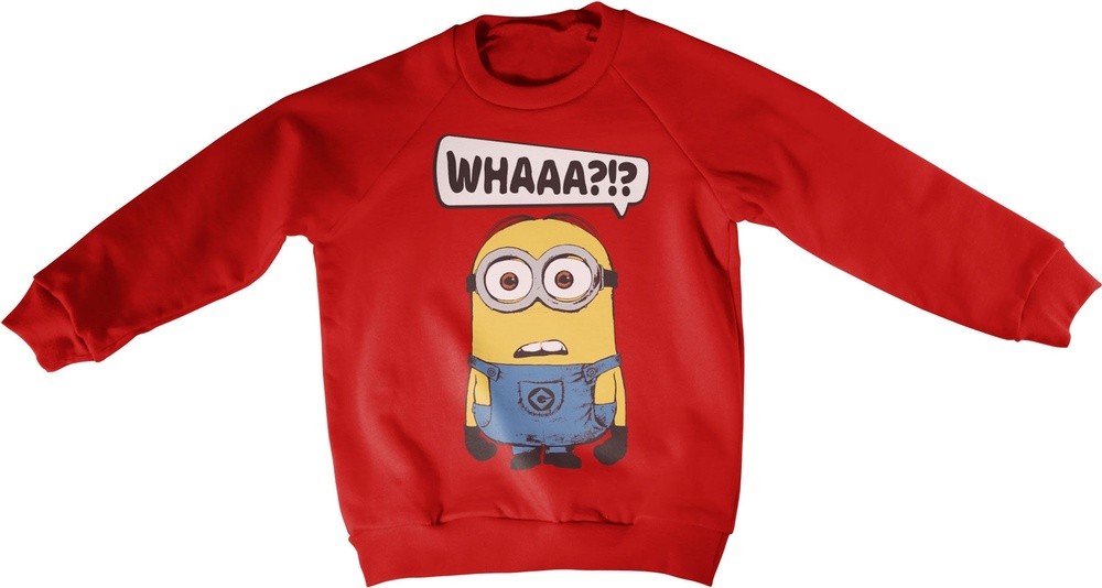 Minions Whaaa?!? Kids Sweatshirt Kinder Rot - Herren / Unisex