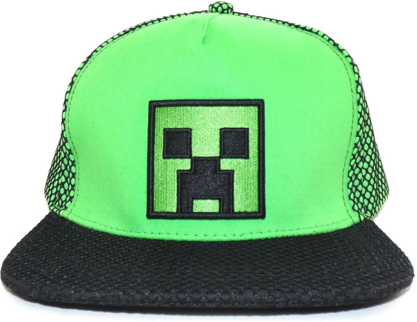 Minecraft - High Build Embroidery Cap Green