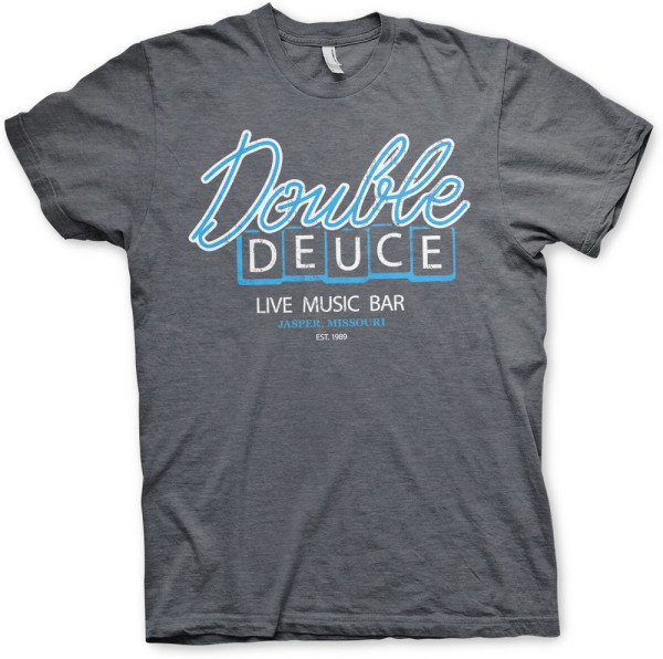 Road House Double Deuce Live Bar T-Shirt Dark-Heather