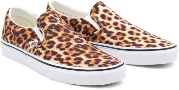 Vans Unisex Lifestyle Classic FTW Sneaker Ua Classic Slip-On (Leopard) Black/Truewhite