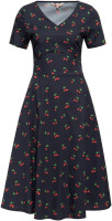 Queen Kerosin Damen Aop 50S Retro Swing Kleid "Cherry" QKU46003